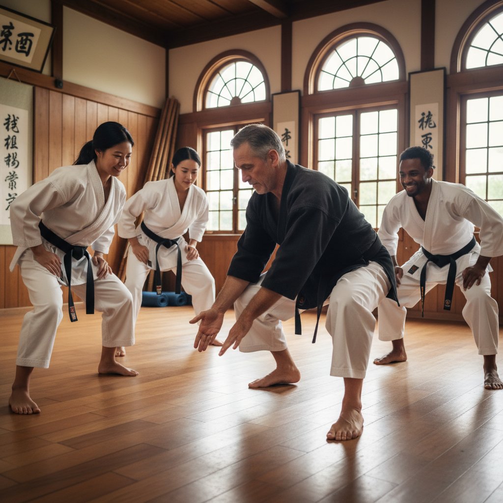 Martial arts training at Quroki
